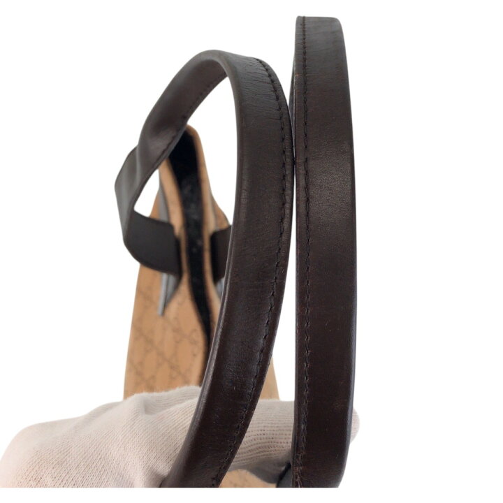 楽天市場】美品 GUCCI グッチ ベージュ ブラウン GGキャンバス /レザー  