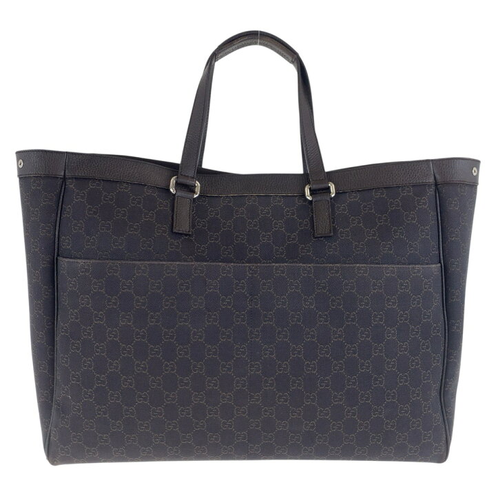 楽天市場】GUCCI グッチ ブラウン シルバー金具 GGキャンバス /レザー 