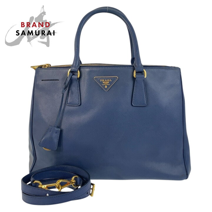 楽天市場】美品 PRADA プラダ サフィアーノ ガレリア 三角ロゴプレート 