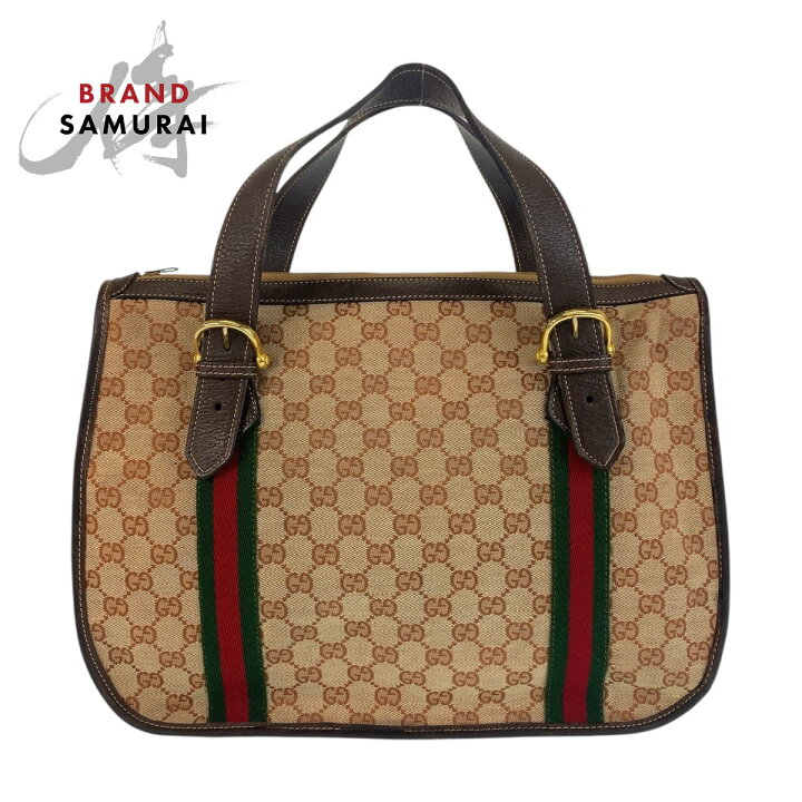 楽天市場】美品 GUCCI グッチ シェリーライン オールドグッチ ベージュ  