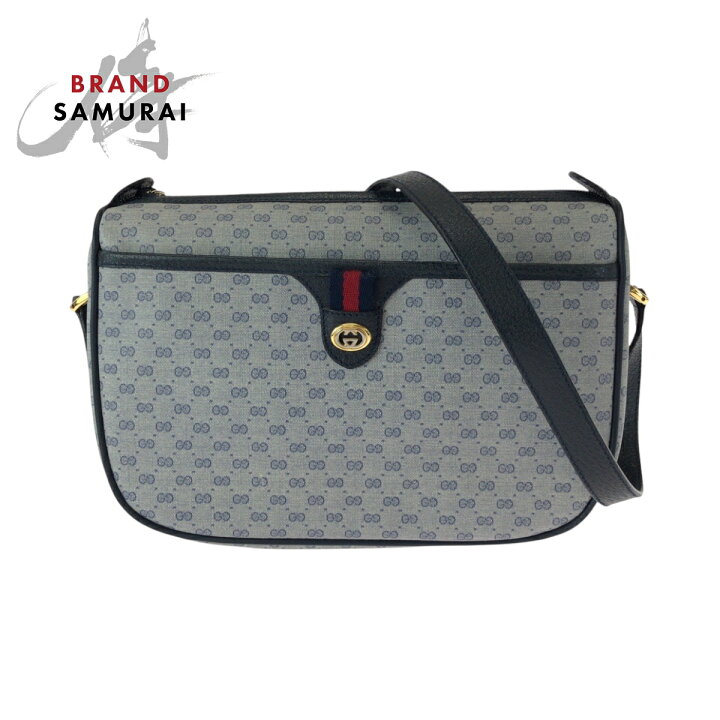 楽天市場】美品 GUCCI グッチ オールドグッチ グレー ネイビー 