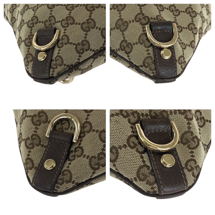 楽天市場】美品 GUCCI グッチ アビー ブラウン ゴールド金具 GG 