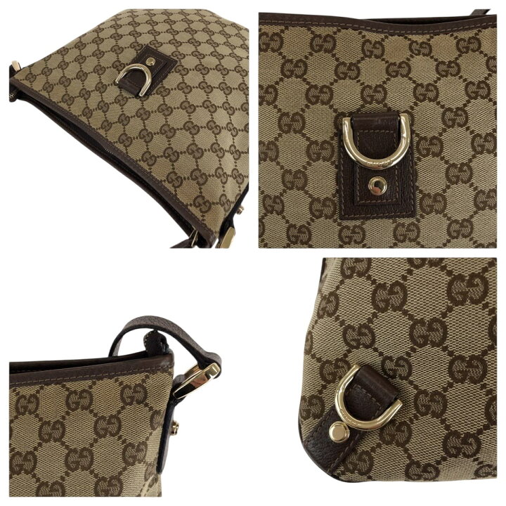 楽天市場】美品 GUCCI グッチ アビー ブラウン ゴールド金具 GG 