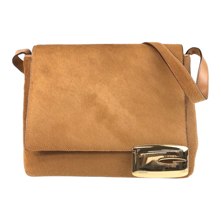 楽天市場】美品 GUCCI グッチ キャメル ゴールド金具 ハラコ 001 3444 