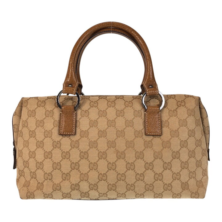 楽天市場】美品 GUCCI グッチ ベージュ キャメル GGキャンバス /レザー 