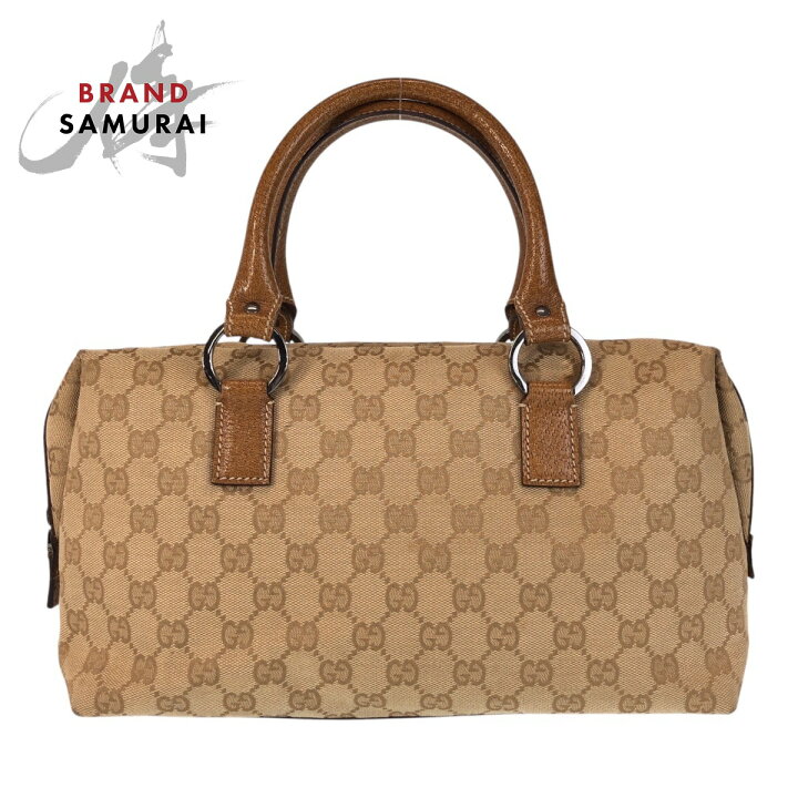 楽天市場】美品 GUCCI グッチ ベージュ キャメル GGキャンバス /レザー 