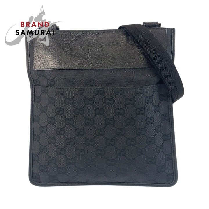 楽天市場】美品 GUCCI グッチ ブラック 黒 GGキャンバス /レザー 27639