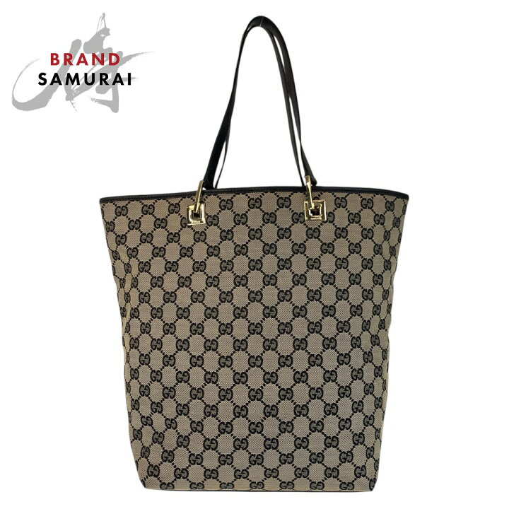 楽天市場】美品 GUCCI グッチ ベージュ ブラック 黒 ゴールド金具 GG 