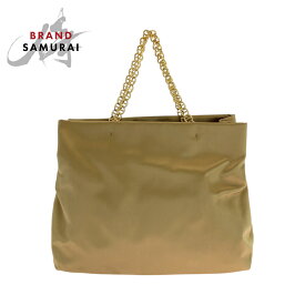 PRADA プラダ ゴールド ゴールド金具 サテン チェーントートバッグ ハンドバッグ レディース 501751 【中古】