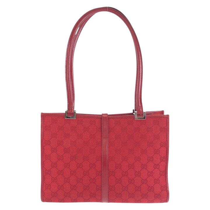 楽天市場】GUCCI グッチ ジャッキー レッド シルバー金具 GGキャンバス 