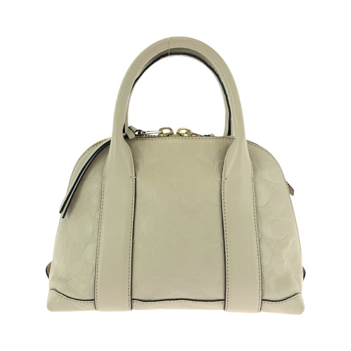 楽天市場】COACH コーチ シグネチャー ホワイト ゴールド金具 レザー 
