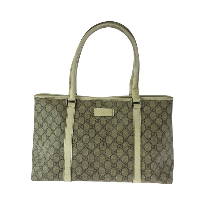 楽天市場】GUCCI グッチ ベージュ アイボリー シルバー金具 GG 