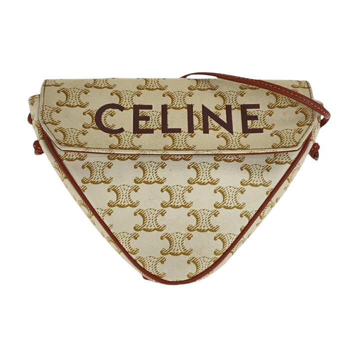 楽天市場】美品 CELINE セリーヌ トリオンフ トライアングル ベージュ 