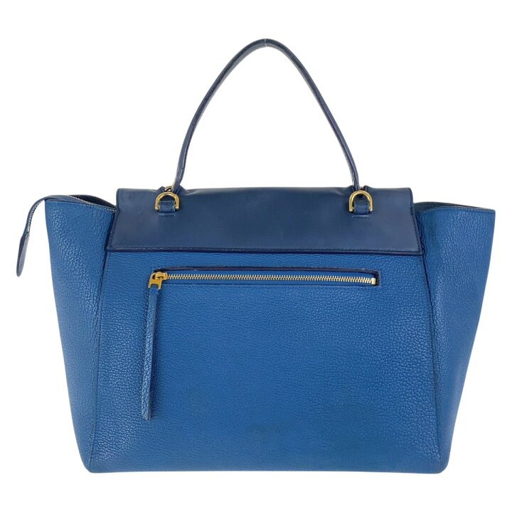 楽天市場】CELINE セリーヌ ベルトバッグ バイカラー ブラー ネイビー 