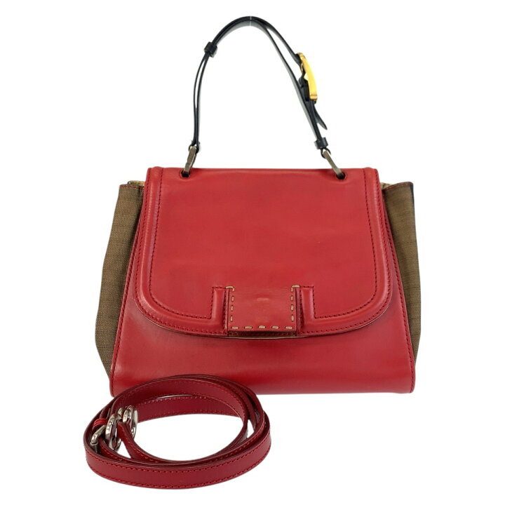 楽天市場】FENDI フェンディ ペカン シルヴァーナ レッド ブラウン 