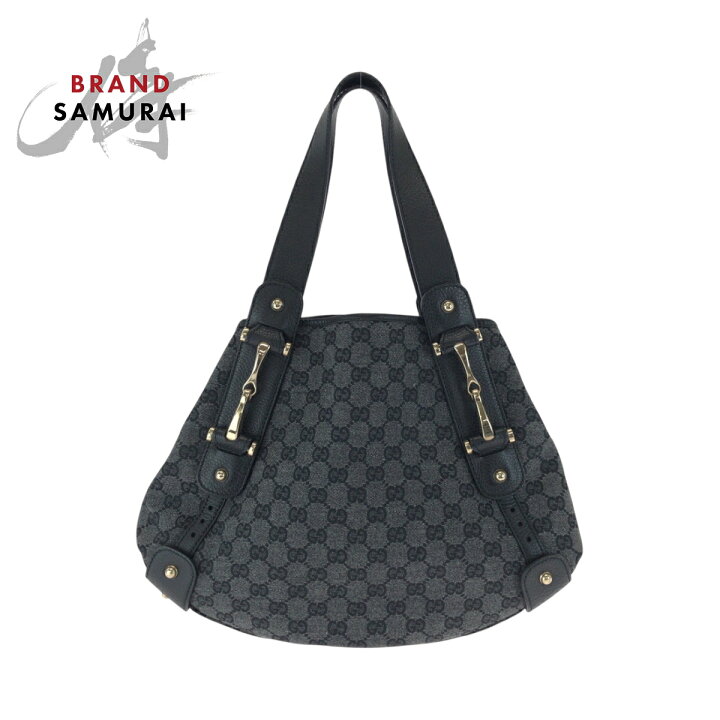 楽天市場】美品 GUCCI グッチ ホースビット ブラック 黒 グレー 
