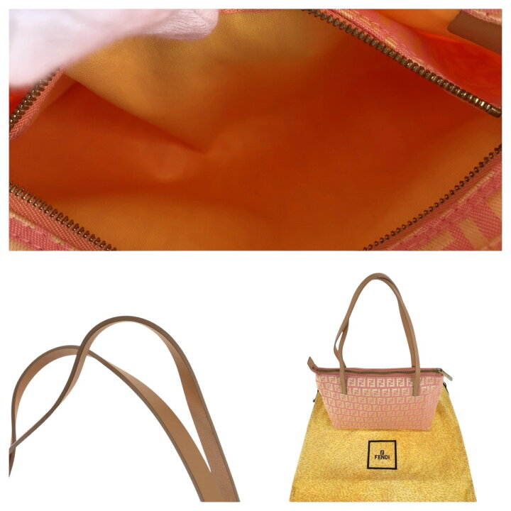 楽天市場】美品 FENDI フェンディ ズッキーノ ピンク ベージュ  