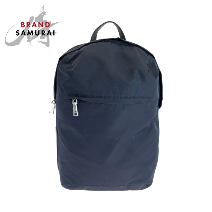 楽天市場】美品 PRADA プラダ テスート ネイビー シルバー金具 