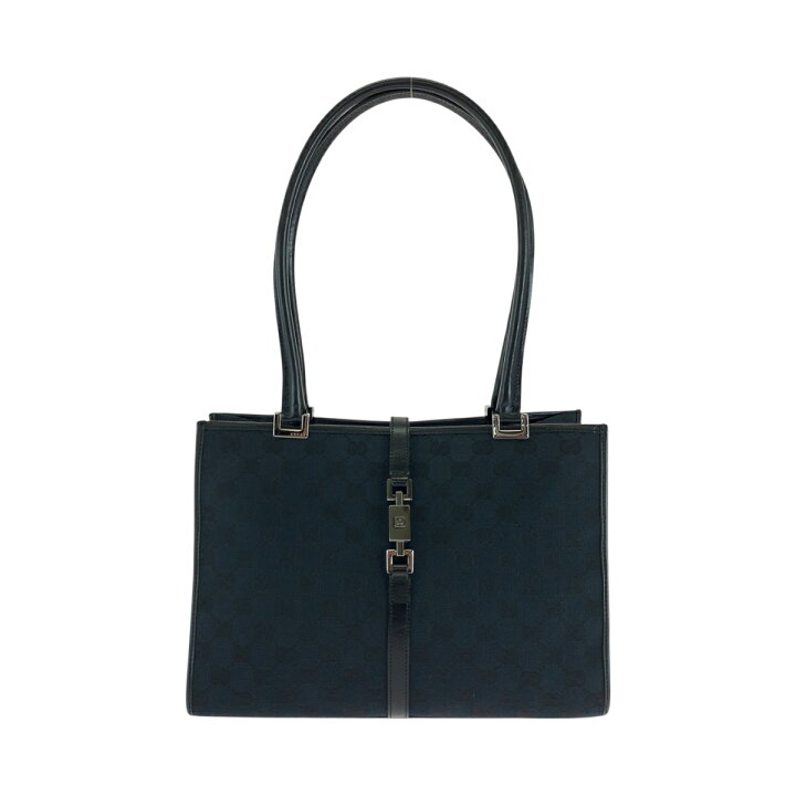 楽天市場】美品 GUCCI グッチ ジャッキー ブラック 黒 ガンメタ金具 GG 