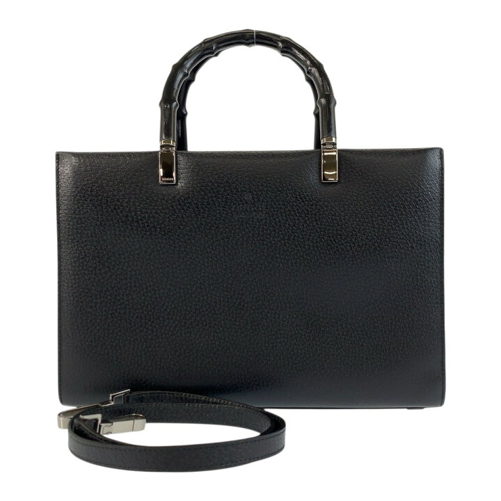 楽天市場】美品 GUCCI グッチ バンブー ブラック 黒 ゴールド金具  