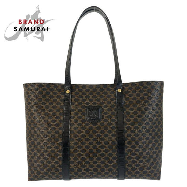 楽天市場】美品 CELINE セリーヌ ヴィンテージ マカダム ブラウン 