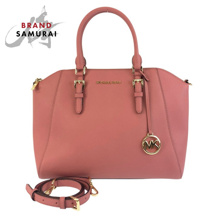 楽天市場】美品 Michael Kors マイケルコース シアラ ピンク ゴールド 