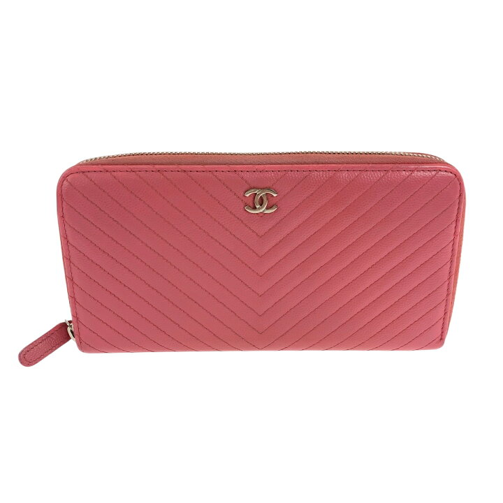 楽天市場】美品 CHANEL シャネル Vシェブロン Vステッチ ココマーク 