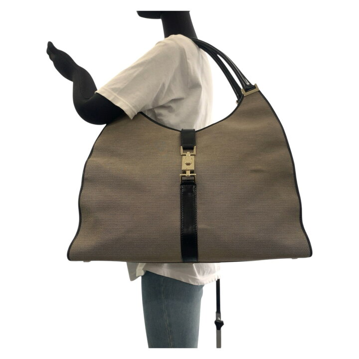 楽天市場】美品 GUCCI グッチ ジャッキー グレー ベージュ ブラック  