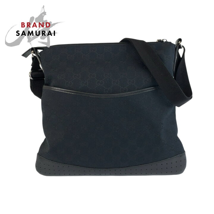 楽天市場】美品 GUCCI グッチ ブラック 黒 シルバー金具 GGキャンバス  