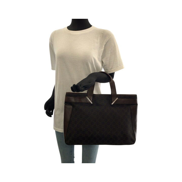 楽天市場】美品 GUCCI グッチ ダークブラウン シルバー金具 GG 