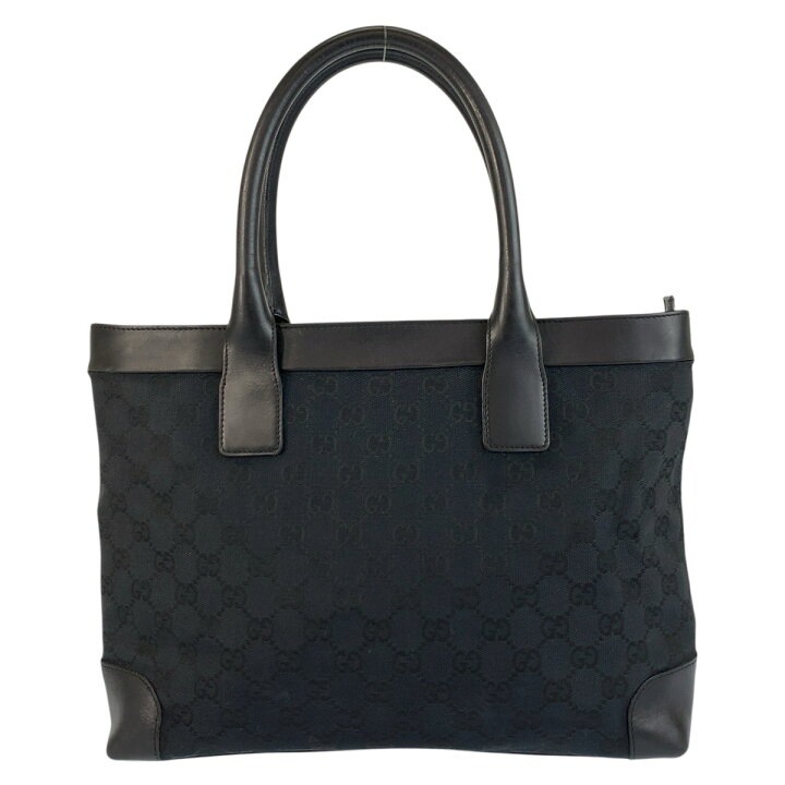 楽天市場】美品 GUCCI グッチ ブラック 黒 GGキャンバス /レザー 002 