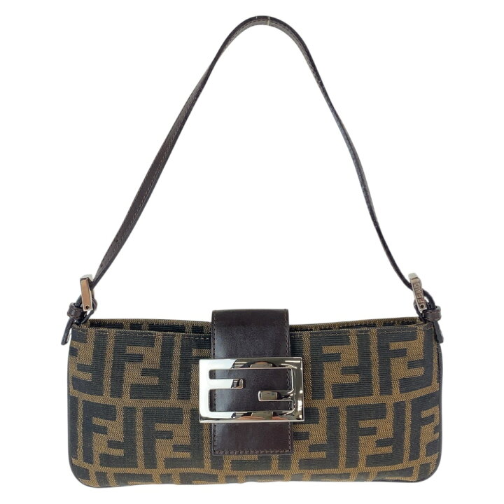 楽天市場】美品 FENDI フェンディ ズッカ マンマバケット ブラウン 
