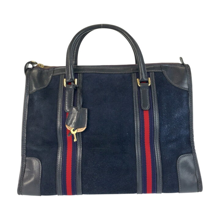 楽天市場】GUCCI グッチ シェリーライン ネイビー ゴールド金具 