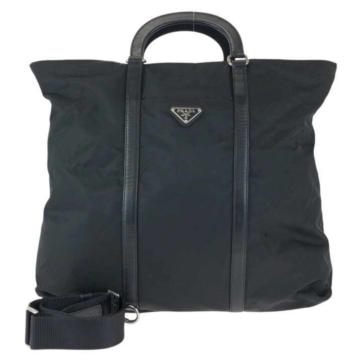 楽天市場】美品 PRADA プラダ テスート 三角ロゴプレート 2way 
