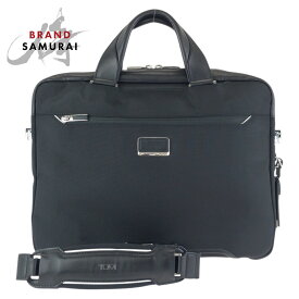 美品 TUMI トゥミ アリーヴェ 2way ブラック 黒 シルバー金具 ポリエステル /レザー 255002D2 ビジネスバッグ ブリーフケース ショルダーバッグ メンズ 600014 【中古】