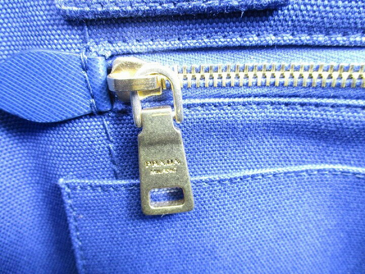 楽天市場】【超美品】 プラダ PRADA カナパ デニム ハンドバッグ 