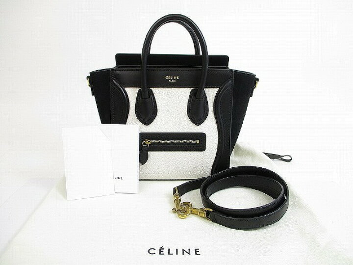 楽天市場】【超美品】 CELINE セリーヌ ラゲージ ナノショッパー 2Way  