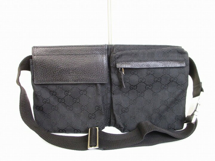 楽天市場】【超美品】 GUCCI グッチ GGキャンバス ウエストバッグ 