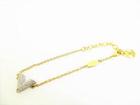【未使用保管品】 ルイヴィトン LOUIS VUITTON ゴールドプレーテッド エセンシャルV ストラス ブレスレット ゴールド×シルバー 【中古】
