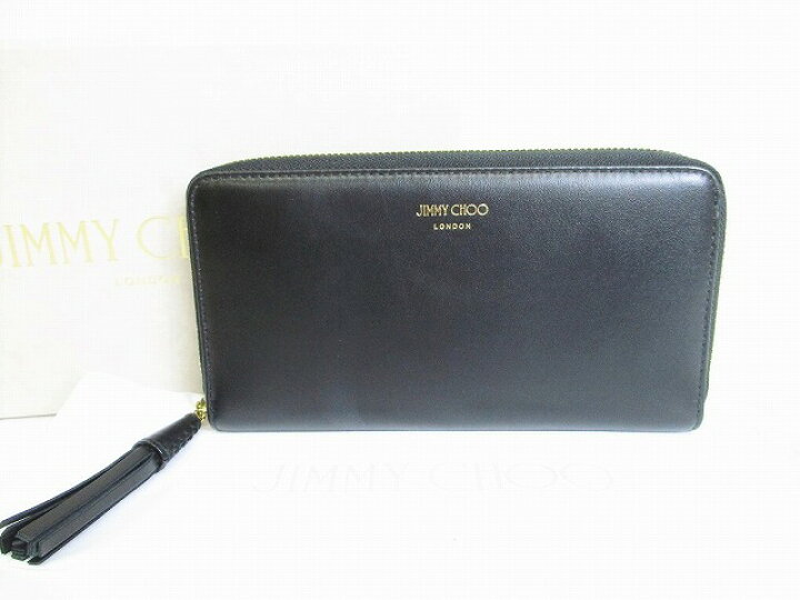 楽天市場】【新古品】 ジミーチュウ Jimmy Choo レザー ラウンド 