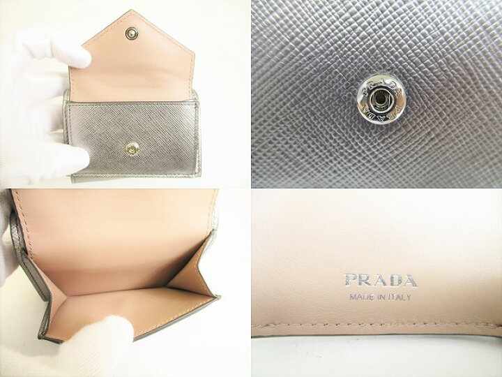 楽天市場】【未使用保管品】 プラダ PRADA リボン付 サフィアーノ 