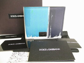 【未使用保管品】 ドルチェ＆ガッバーナ ドルガバ DOLCE&GABBANA D&G レザー 2つ折り財布 コンパクト財布 メンズ レディース 【中古】