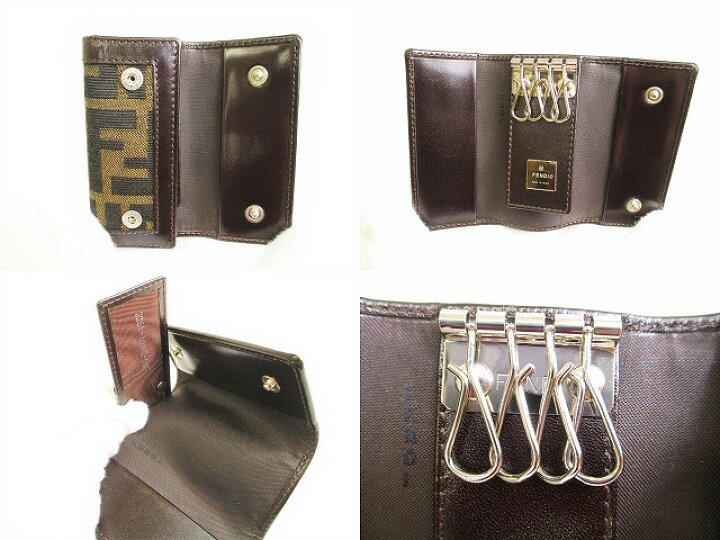 楽天市場】【未使用保管品】 フェンディ FENDI ズッカ 4連 キーケース  