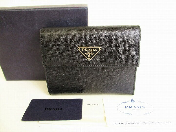 楽天市場】【未使用保管品】 プラダ PRADA サフィアーノ レザー 3  