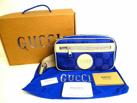 【未使用保管品】 グッチ GUCCI Off The Grid オフ ザ グリット GG ベルトバッグ ボディバッグ メンズ レディース ブルー×ベージュ 【中古】