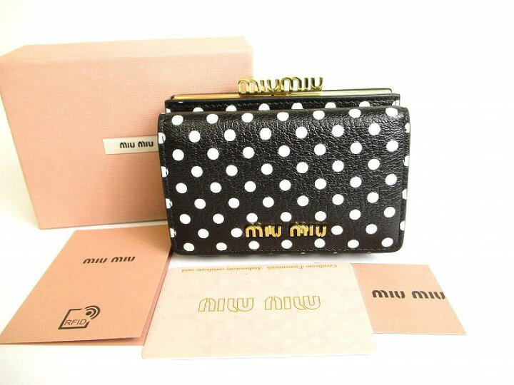 楽天市場】【未使用保管品】 ミュウミュウ miu miu マドラス レザー 
