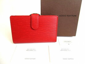 【未使用保管品】 ルイヴィトン LOUIS VUITTON エピ シルバー金具 ポルトフォイユ ヴィエノワ 2つ折り 財布 コンパクト財布 ルージュ 【中古】