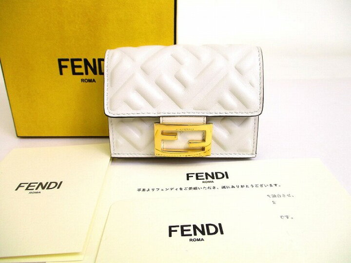 楽天市場】【未使用保管品】 フェンディ FENDI FFモチーフ バゲット  