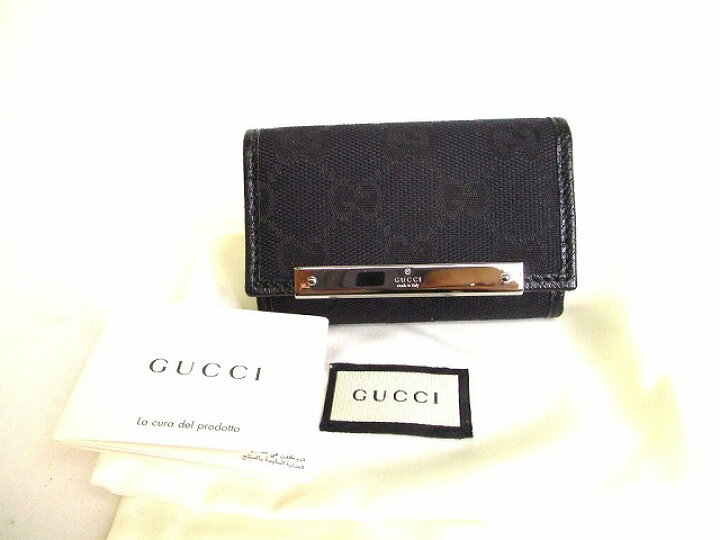 楽天市場】【未使用保管品】 グッチ GUCCI GGキャンバス メタルバー 6 