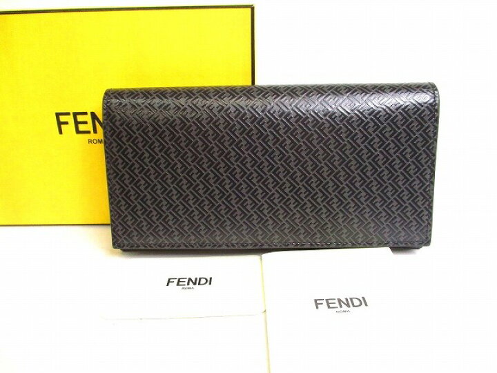 楽天市場】【未使用保管品】 フェンディ FENDI マイクロFF ロゴ レザー  